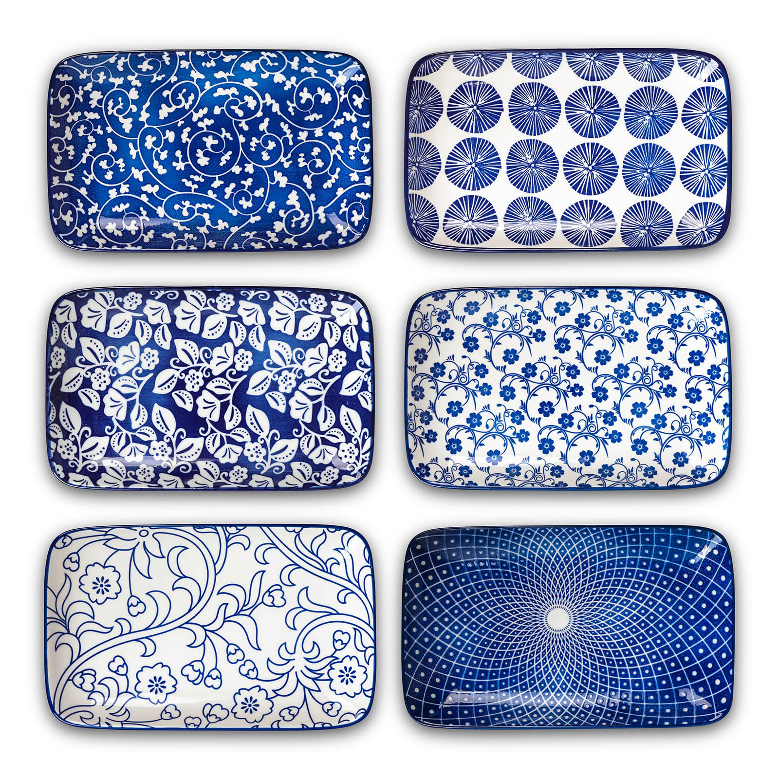 Rectangular dessert plates hot sale